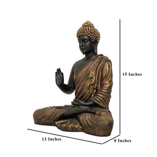 Golden Black Sitting Buddha (2)