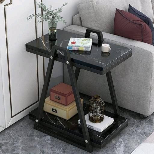 Black Double Layer Table